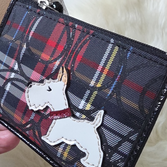 Adorable NWT Coach Signature Tartan Scotty Dog Mini Skinny ID Wallet β€οΈπβπ¦ΊπΎπ€ - Picture 12 of 16